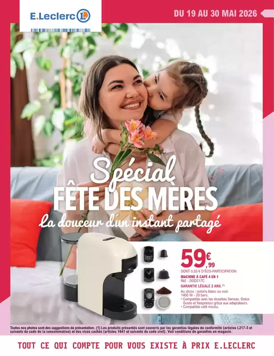 Catalogue E.Leclerc | SPECIAL FETE DES MERES SCADIF | 2026-05-19T00:00:00.000Z - 2026-05-30T00:00:00.000Z