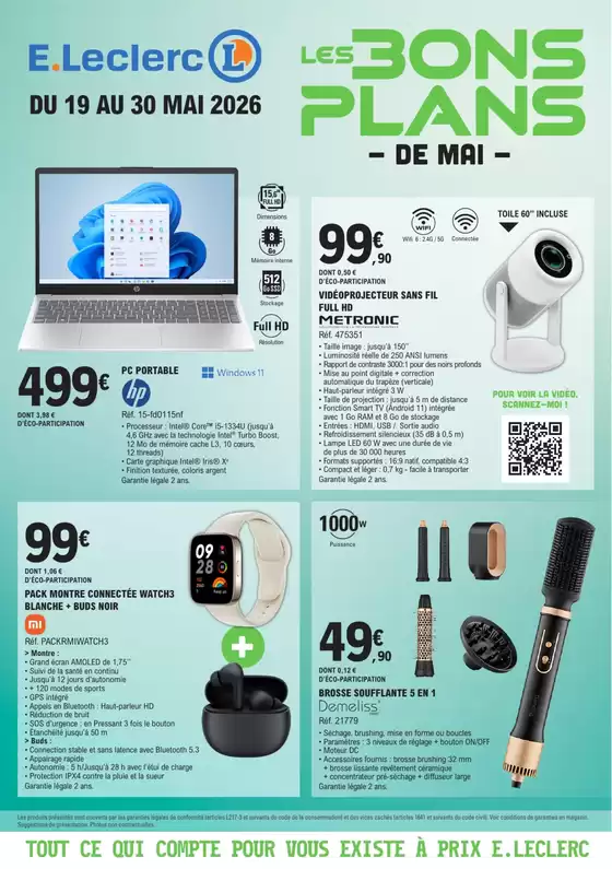 Catalogue E.Leclerc à Graveson | BONS PLANS MAI 2026 | 2026-05-19T00:00:00.000Z - 2026-05-30T00:00:00.000Z