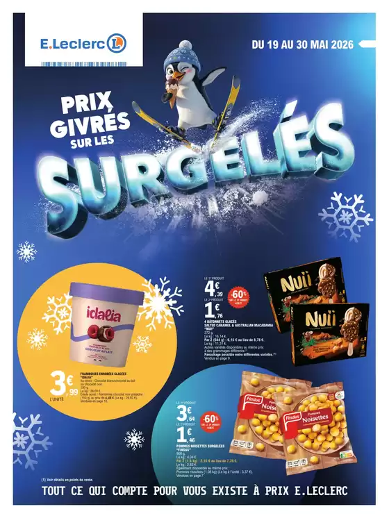 Catalogue E.Leclerc | FOIRE AUX SURGELES | 2026-05-19T00:00:00.000Z - 2026-05-30T00:00:00.000Z