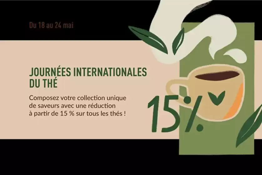 Catalogue Coffea à Ermont | Journées internationales du thé | 2026-05-18T00:00:00.000Z - 2026-05-24T00:00:00.000Z