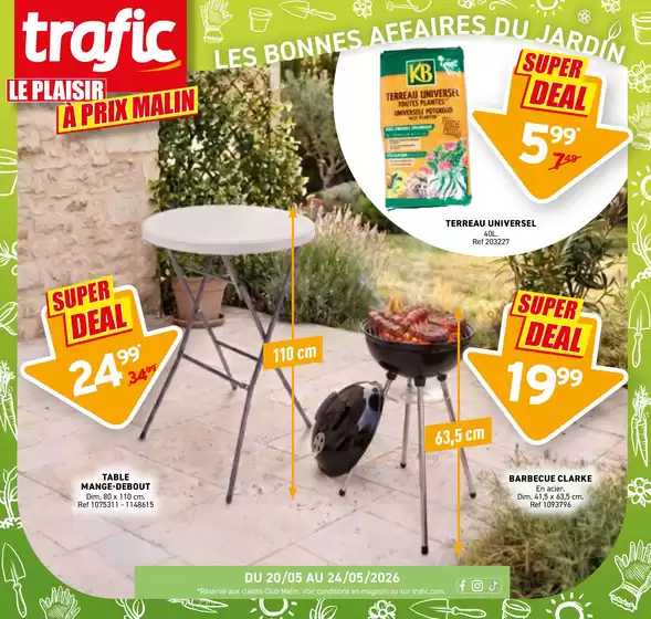 Catalogue Trafic | Le plaisir à prix malin | 2026-05-19T00:00:00.000Z - 2026-05-24T00:00:00.000Z