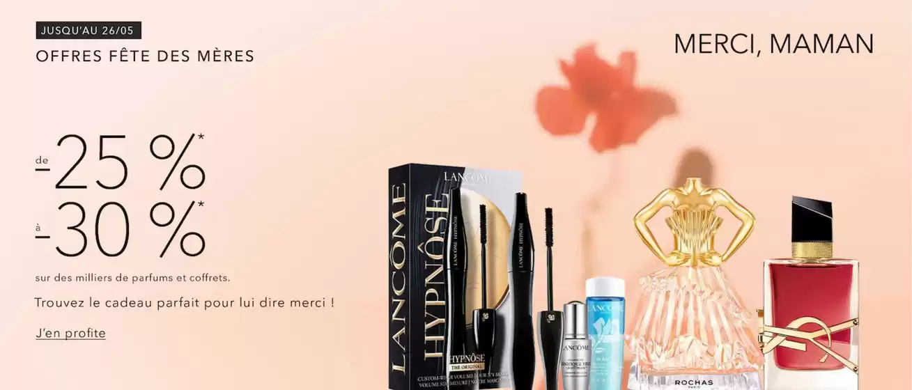 Catalogue Nocibé à Azay-le-Rideau | De -25% à -30% sur des milliers de parfums et coffrets | 2026-05-19T00:00:00.000Z - 2026-05-26T00:00:00.000Z