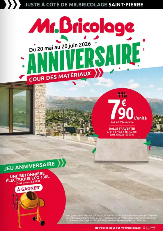 Catalogue Mr Bricolage | Meilleures offres pour les acheteurs économes | 2026-05-20T00:00:00.000Z - 2026-06-20T00:00:00.000Z