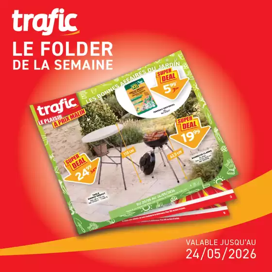 Catalogue Trafic à Boissettes | NOUVEAU DOSSIER DISPONIBLE ! | 2026-05-20T00:00:00.000Z - 2026-05-24T00:00:00.000Z