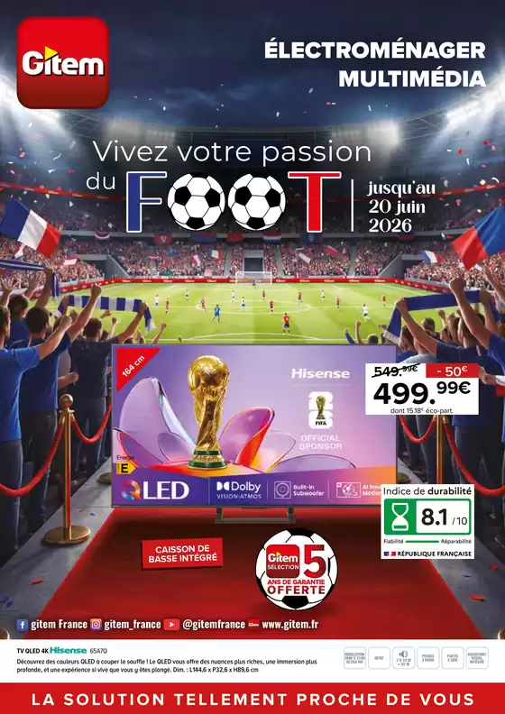 Catalogue Gitem | Vivez votre passion du foot | 2026-05-20T00:00:00.000Z - 2026-06-20T00:00:00.000Z