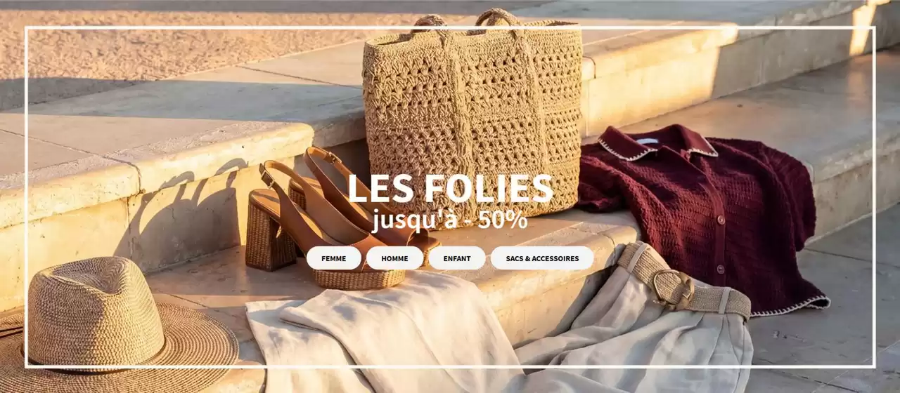 Catalogue Eram | Les folies jusqu'à -50% | 2026-05-20T00:00:00.000Z - 2026-06-14T00:00:00.000Z