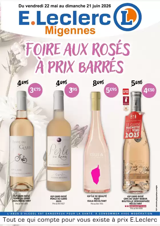Catalogue E.Leclerc | FOIRE AUX ROSÉS 2026 | 2026-05-22T00:00:00.000Z - 2026-06-21T00:00:00.000Z