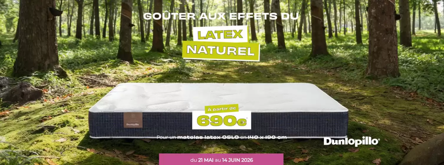 Catalogue L'univers du sommeil à Passa | Latex naturel | 2026-05-22T00:00:00.000Z - 2026-06-14T00:00:00.000Z