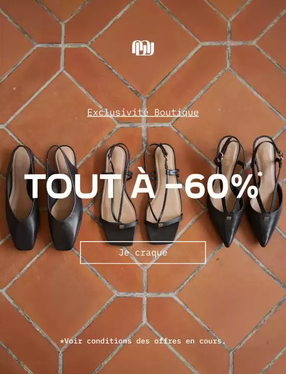 Catalogue Minelli | Tout à -60% | 2026-05-22T00:00:00.000Z - 2026-06-21T00:00:00.000Z