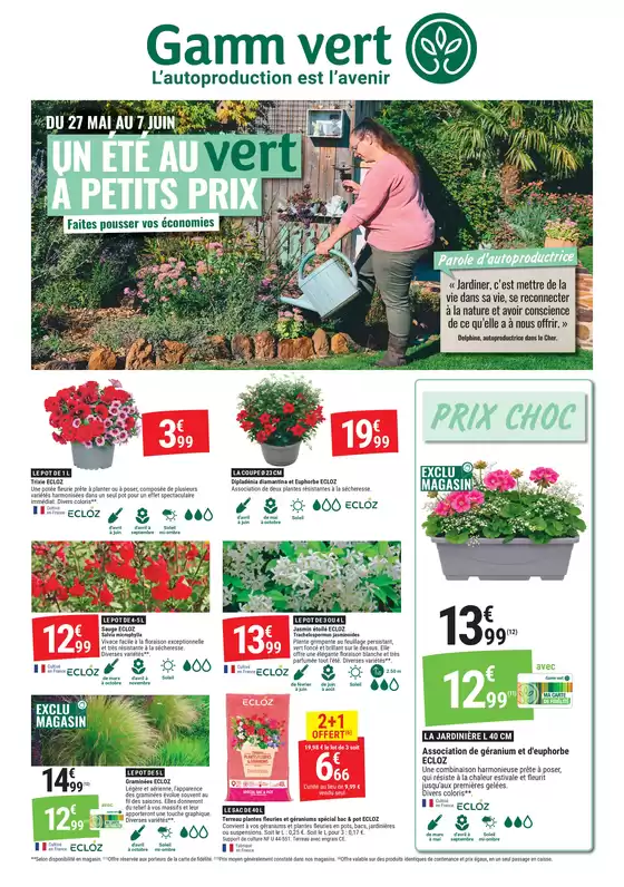 Catalogue Gamm vert | UN ÉTÉ AU VERT À PETITS PRIX | 2026-05-25T00:00:00.000Z - 2026-06-07T00:00:00.000Z