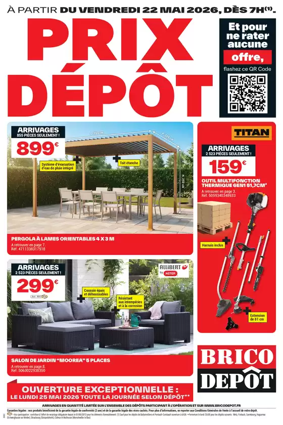 Catalogue Brico Dépôt | PRIX DÉPÔT | 2026-05-25T00:00:00.000Z - 2026-06-04T00:00:00.000Z
