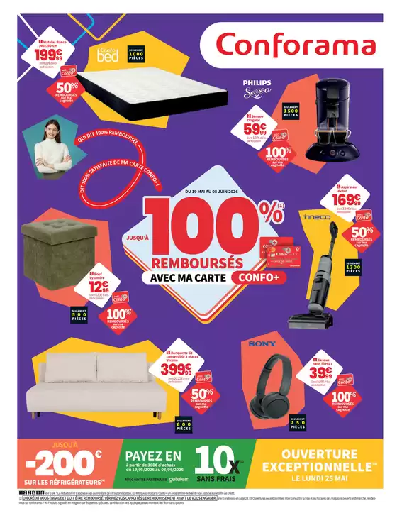 Catalogue Conforama | Jusqu'au 100% remboursés | 2026-05-26T00:00:00.000Z - 2026-06-08T00:00:00.000Z