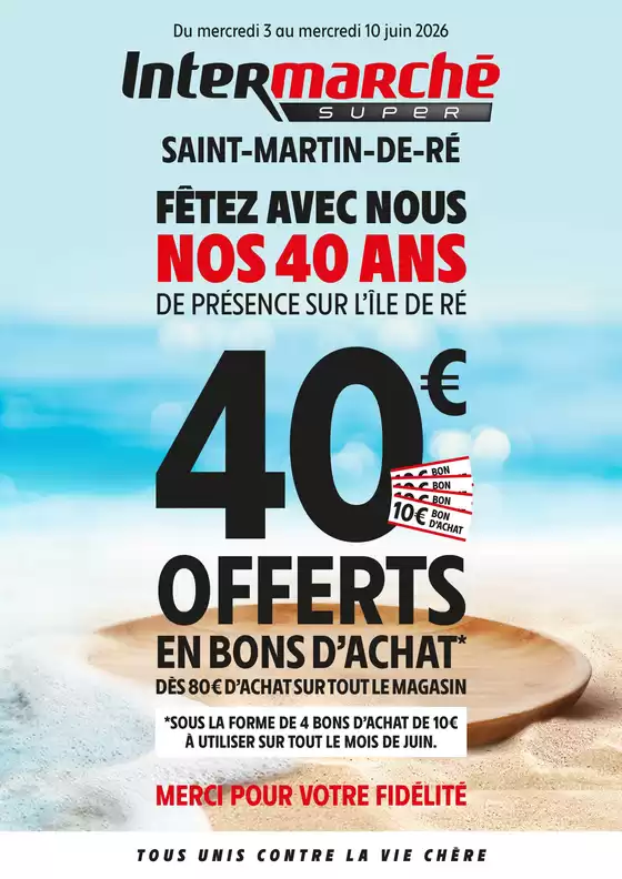 Catalogue Intermarché à Épinay | Pros local - PDV 9285 - ST-MARTIN-DE-RE | 2026-06-03T00:00:00.000Z - 2026-06-10T00:00:00.000Z