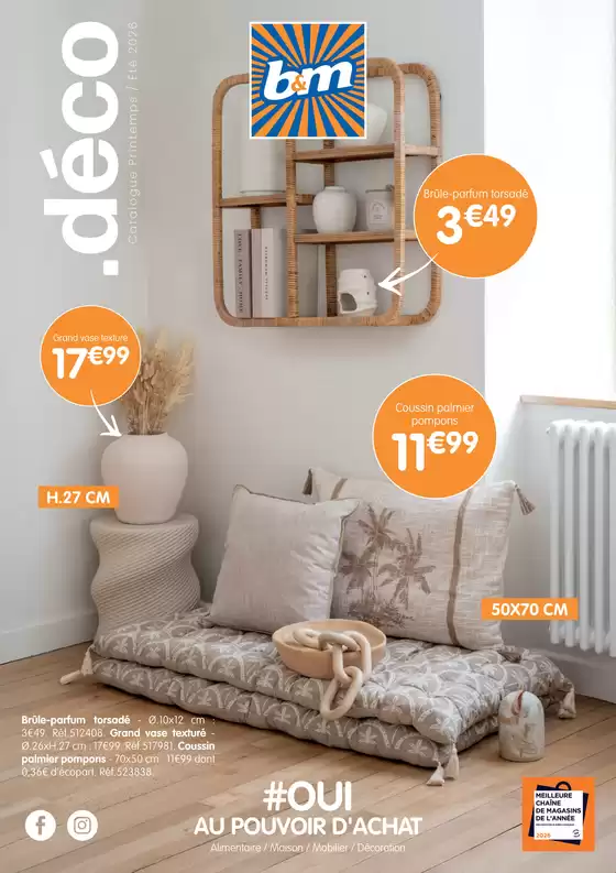 Catalogue B&M à Argentan | Déco Printemps / Été 2026 | 2026-05-27T00:00:00.000Z - 2026-09-29T00:00:00.000Z