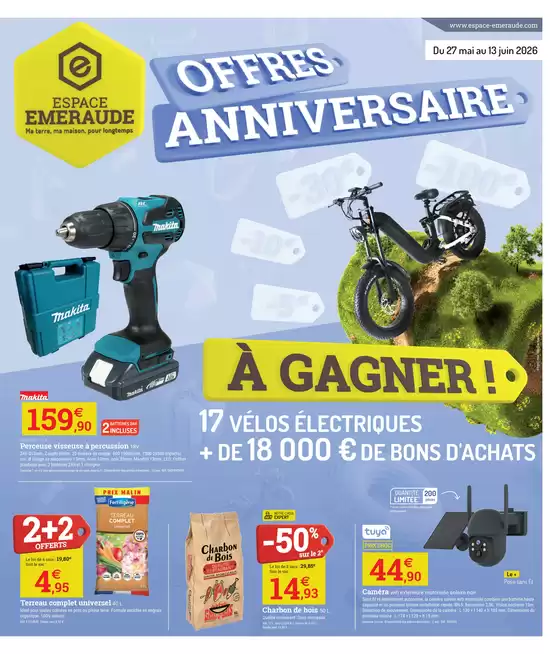 Catalogue Espace emeraude | Catalogue offre anniversaire 2026 | 2026-05-27T00:00:00.000Z - 2026-06-13T00:00:00.000Z