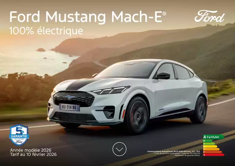 Catalogue Ford | BRO nouveau ford mustang mach e. | 2026-05-27T00:00:00.000Z - 2026-06-30T00:00:00.000Z