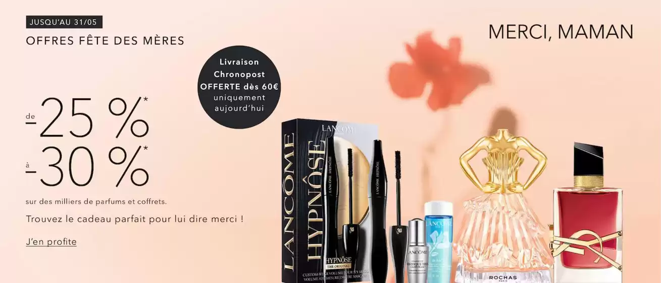 Catalogue Nocibé à Aubinges | De -25% à -30% sur des milliers de parfums et coffrets | 2026-05-28T00:00:00.000Z - 2026-05-31T00:00:00.000Z