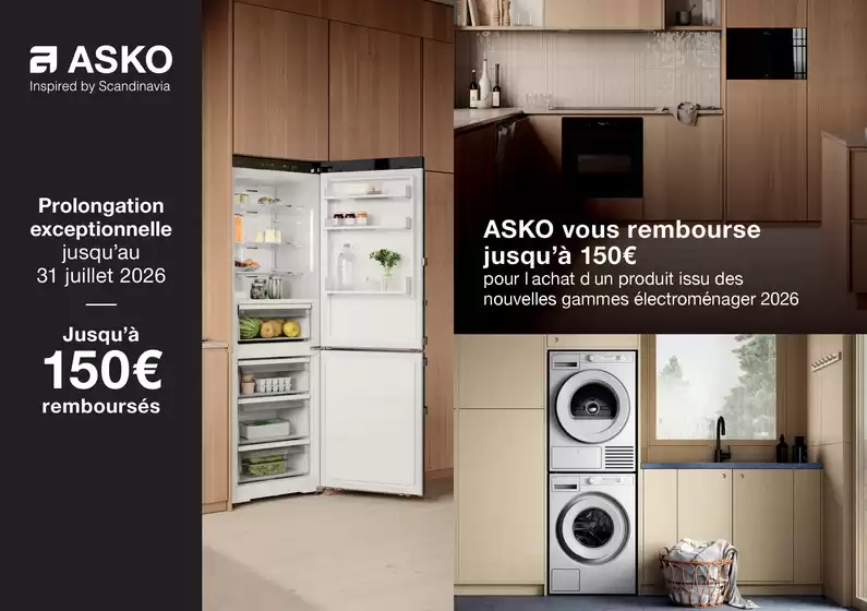 Catalogue Group Digital | ASKO vous rembourse jusqu’à 150€ | 2026-05-30T00:00:00.000Z - 2026-07-31T00:00:00.000Z