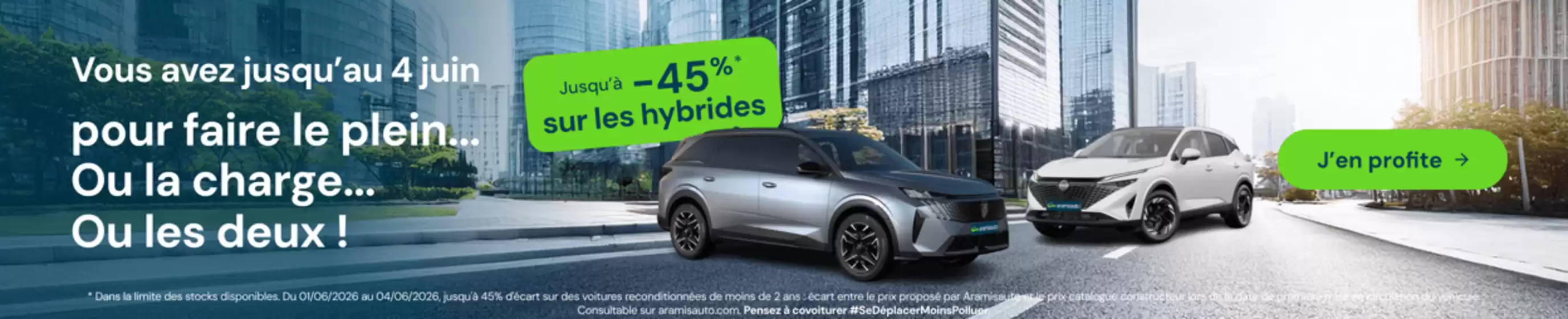 Catalogue Aramis Auto | Jusqu’à - 45% sur les hybrides | 2026-06-01T00:00:00.000Z - 2026-06-04T00:00:00.000Z