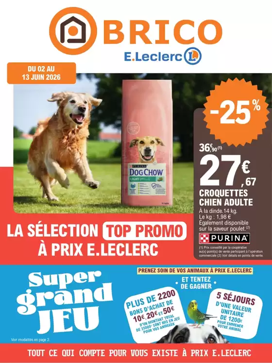Catalogue E.Leclerc Brico à Nespouls | Trafic Animalerie 5 - Grand Jeu | 2026-06-02T00:00:00.000Z - 2026-06-13T00:00:00.000Z