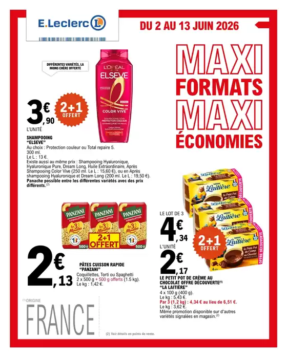 Catalogue E.Leclerc à Sainte-Anne-sur-Brivet | DEPENSER MOINS 12 GV - MIXTE | 2026-06-02T00:00:00.000Z - 2026-06-13T00:00:00.000Z