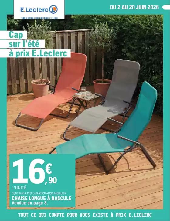 Catalogue E.Leclerc à Sainte-Anne-sur-Brivet | SELECTION DEPART EN VACANCES | 2026-06-02T00:00:00.000Z - 2026-06-20T00:00:00.000Z