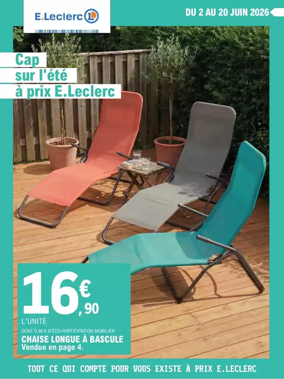 Catalogue E.Leclerc à Sainte-Anne-sur-Brivet | SELECTION DEPART EN VACANCES | 2026-06-02T00:00:00.000Z - 2026-06-20T00:00:00.000Z
