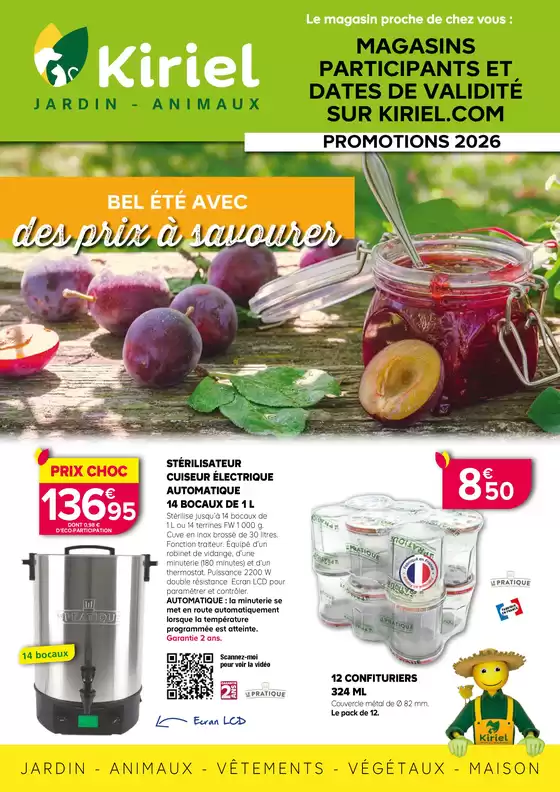 Catalogue Kiriel | PROMOTIONS ÉTÉ 2026 | 2026-01-01T00:00:00.000Z - 2026-12-31T00:00:00.000Z