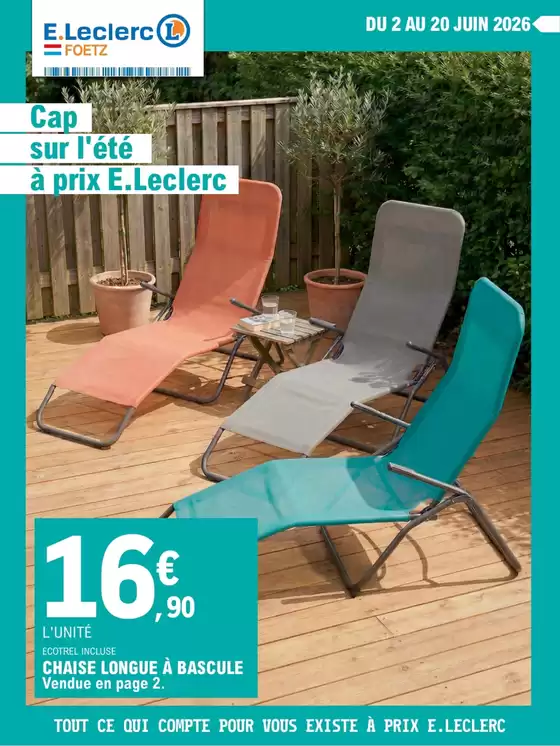 Catalogue E.Leclerc à Blanzac-lès-Matha | 26M232C02LU | 2026-06-02T00:00:00.000Z - 2026-06-20T00:00:00.000Z