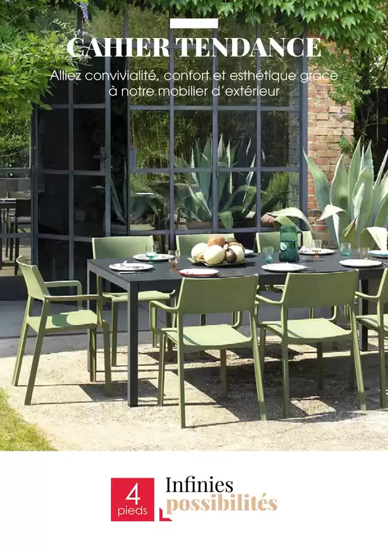 Catalogue 4 Pieds à Villiers-sur-Marne | Catalogue meubles jardin | 2026-06-01T00:00:00.000Z - 2026-09-30T00:00:00.000Z