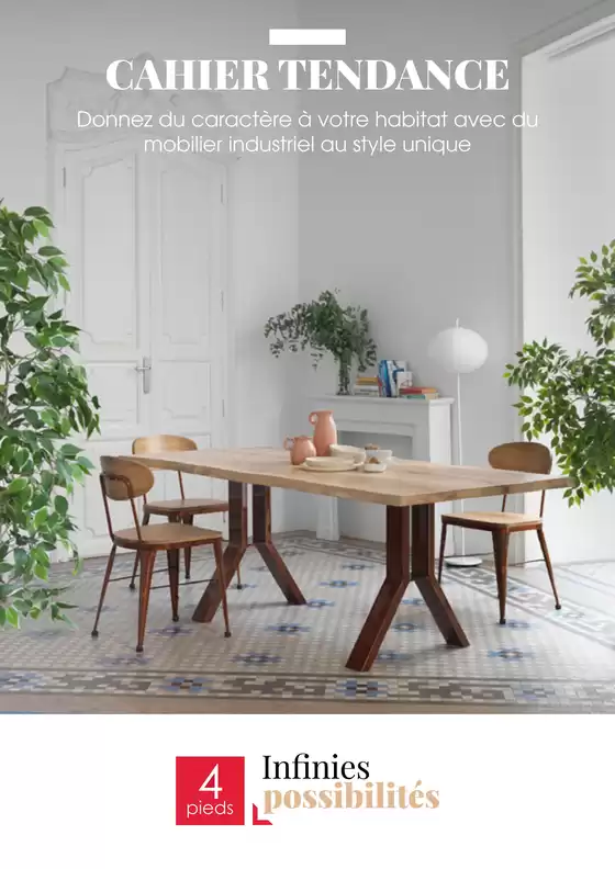 Catalogue 4 Pieds | Catalogue meubles industriel | 2026-06-01T00:00:00.000Z - 2026-09-30T00:00:00.000Z