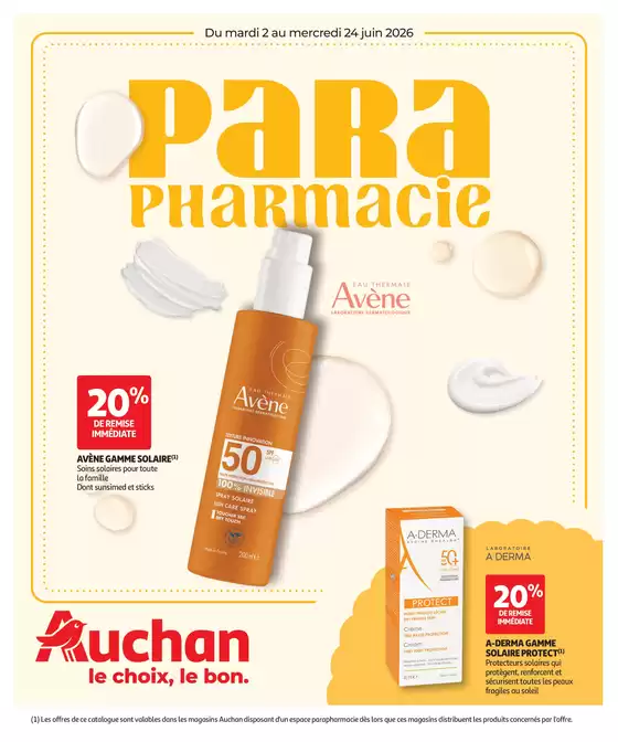 Catalogue Auchan Hypermarché | Parapharmacie, beauté | 2026-06-02T00:00:00.000Z - 2026-06-24T00:00:00.000Z