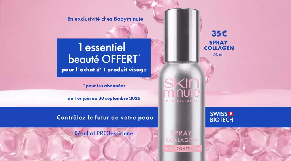 Catalogue Body Minute à Albias | 1 essentiel beauté OFFERT | 2026-06-01T00:00:00.000Z - 2026-09-30T00:00:00.000Z