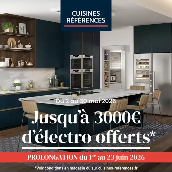 Catalogue Cuisines Références à Millas | Prolongation - 3000€ d'électro offerts | 2026-06-02T00:00:00.000Z - 2026-06-23T00:00:00.000Z