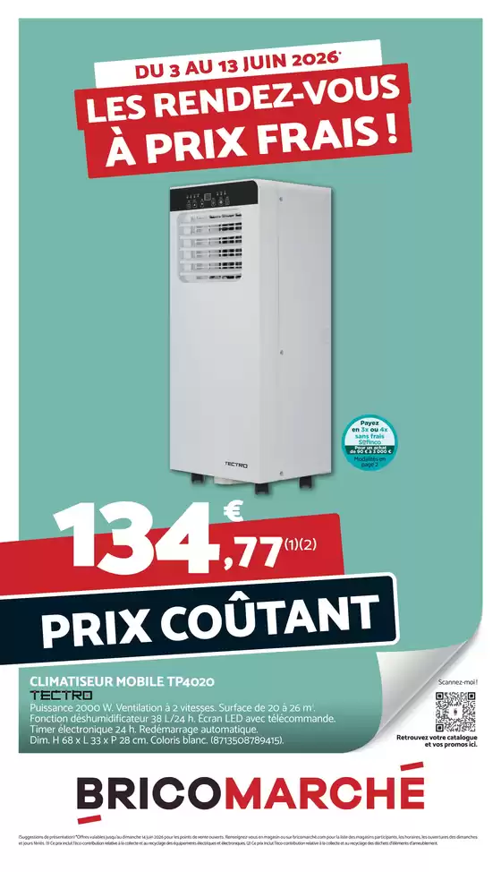 Catalogue Bricomarché | Les rendez-vous à prix frais ! | 2026-06-03T00:00:00.000Z - 2026-06-13T00:00:00.000Z