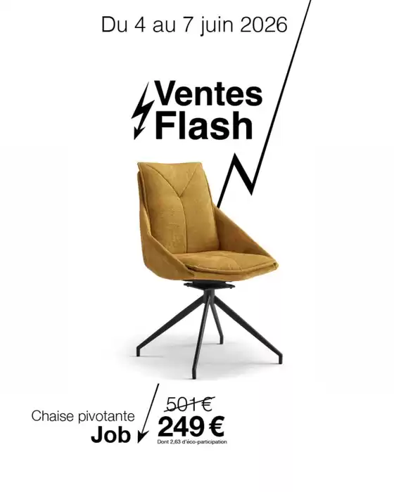 Catalogue XXL Maison | Une table et deux chaises, à des prix qu'on n'avait pas vu venir, et qui se repartent aussi vite. | 2026-06-04T00:00:00.000Z - 2026-06-07T00:00:00.000Z