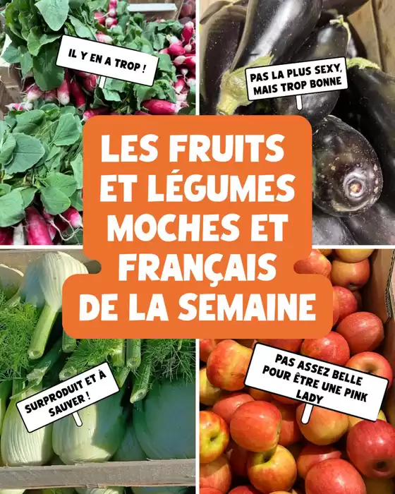 Catalogue Nous anti gaspi à Pont-de-Barret |  100% anti-gaspi : la sélection de fruits et légume de la semaine vient d'arriver en magasin | 2026-06-05T00:00:00.000Z - 2026-06-08T00:00:00.000Z