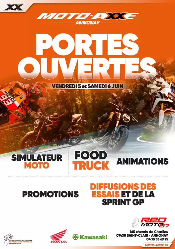 Catalogue Moto-Axxe à Saint-Vulbas | Retrouvez tous vos magasins en animations ce week-end ! | 2026-06-05T00:00:00.000Z - 2026-06-06T00:00:00.000Z