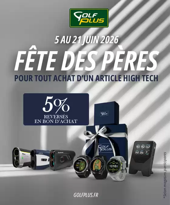 Catalogue Golf Plus à Maringues | Matériel de mesure et suivi de performance golf | 2026-06-05T00:00:00.000Z - 2026-06-21T00:00:00.000Z