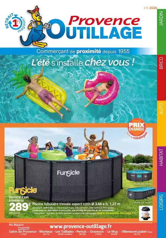 Catalogue Provence Outillage | ÉTÉ 2026 | 2026-06-01T00:00:00.000Z - 2026-08-31T00:00:00.000Z