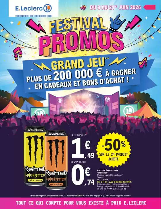 Catalogue E.Leclerc Express à Saint Cyprien (Pyrénées Orientales) | TEMPS FORT FESTIF 1 | 2026-06-09T00:00:00.000Z - 2026-06-21T00:00:00.000Z