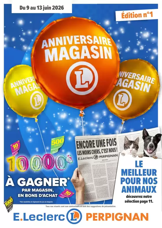 Catalogue E.Leclerc | ANNIVERSAIRE 1 | 2026-06-09T00:00:00.000Z - 2026-06-13T00:00:00.000Z