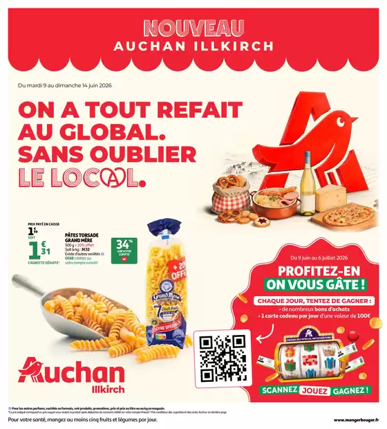 Catalogue Auchan Hypermarché à Drémil-Lafage | On a tout refait au global sans oublier le local | 2026-06-09T00:00:00.000Z - 2026-06-14T00:00:00.000Z