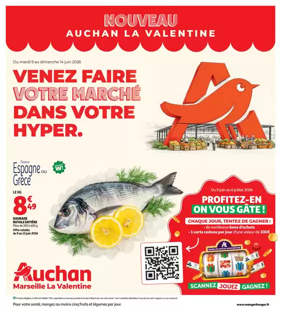 Catalogue Auchan Hypermarché à Drémil-Lafage | Venez faire votre marché dans votre HYPER | 2026-06-09T00:00:00.000Z - 2026-06-14T00:00:00.000Z