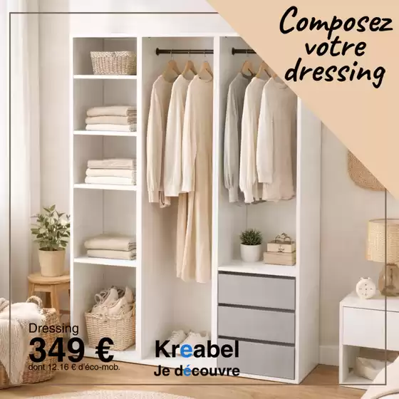 Catalogue KREABEL à Laxou | Composez votre dressing | 2026-06-09T00:00:00.000Z - 2026-06-30T00:00:00.000Z