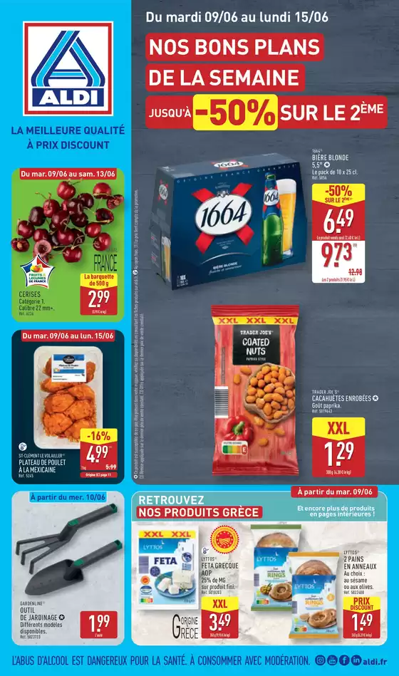 Catalogue Aldi à Rognac | NOS BONS PLANS DE LA SEMAINE JUSQU'À -50% SUR LE 2ÈME | 2026-06-09T00:00:00.000Z - 2026-06-15T00:00:00.000Z