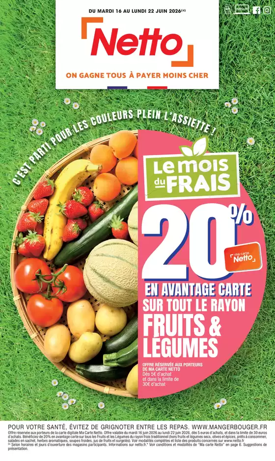 Catalogue Netto à Rognac | MOIS DU FRAIS | 2026-06-16T00:00:00.000Z - 2026-06-22T00:00:00.000Z