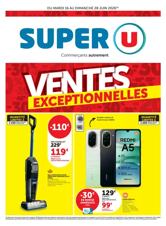 Catalogue Super U à Vendargues | VENTES EXCEPTIONNELLES | 2026-06-16T00:00:00.000Z - 2026-06-28T00:00:00.000Z