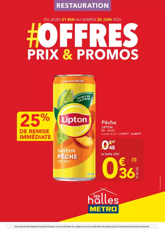 Catalogue Metro à La Londe-les-Maures | Offres Prix & Promos Restauration | 2026-06-10T00:00:00.000Z - 2026-06-20T00:00:00.000Z