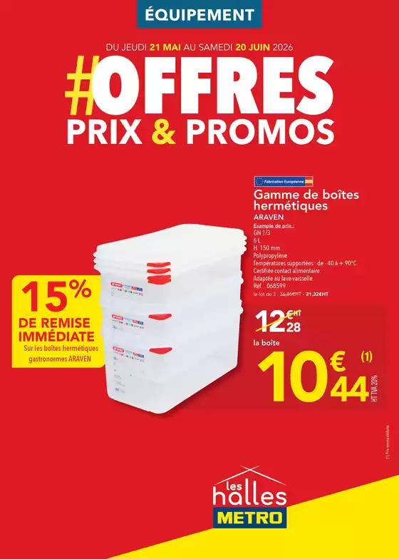 Catalogue Metro à La Londe-les-Maures | Offres Prix & Promos Equipement  | 2026-06-10T00:00:00.000Z - 2026-06-20T00:00:00.000Z